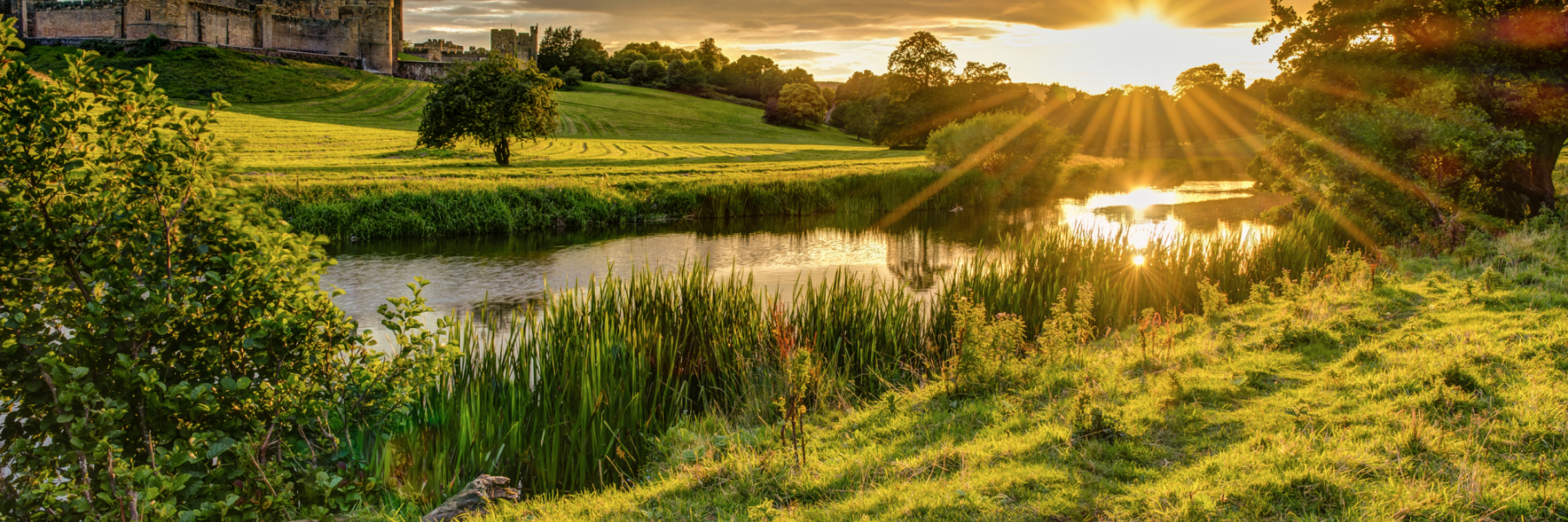 Alnwick Castle by the River Aln 50