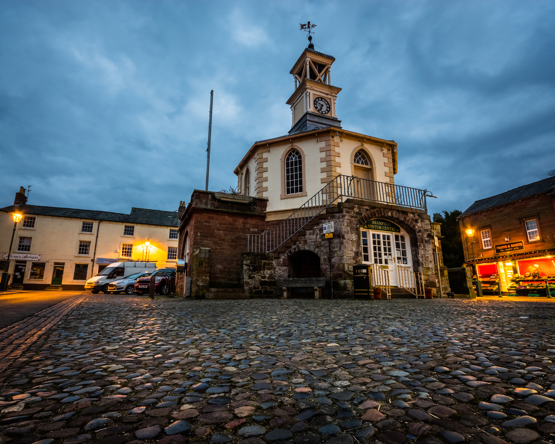 Brampton town centre and Moot Hall